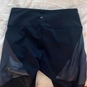 Koral “Forge” Mid-Rise Leggings in Midnight Blue Metallic